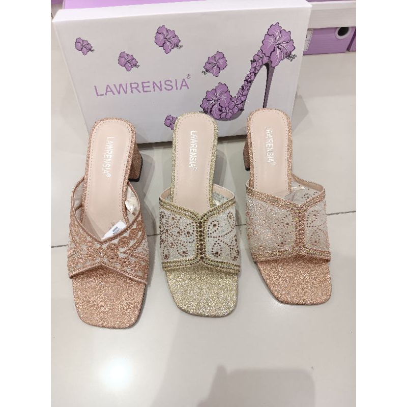 Lawrensia sandal heels pesta wanita