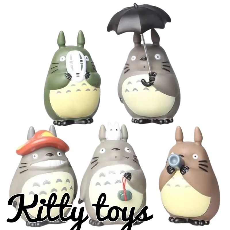 figure totoro topper cake mainan pajangan totoro
