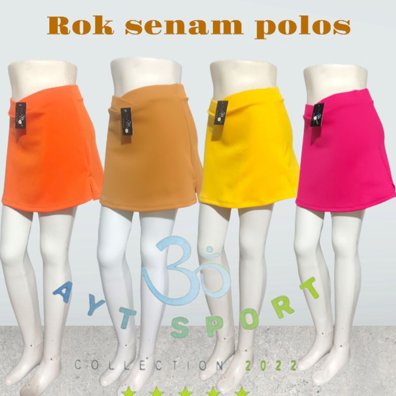 ROK SENAM WANITA/rok polos/rok tenis/rok olahraga wanita sport