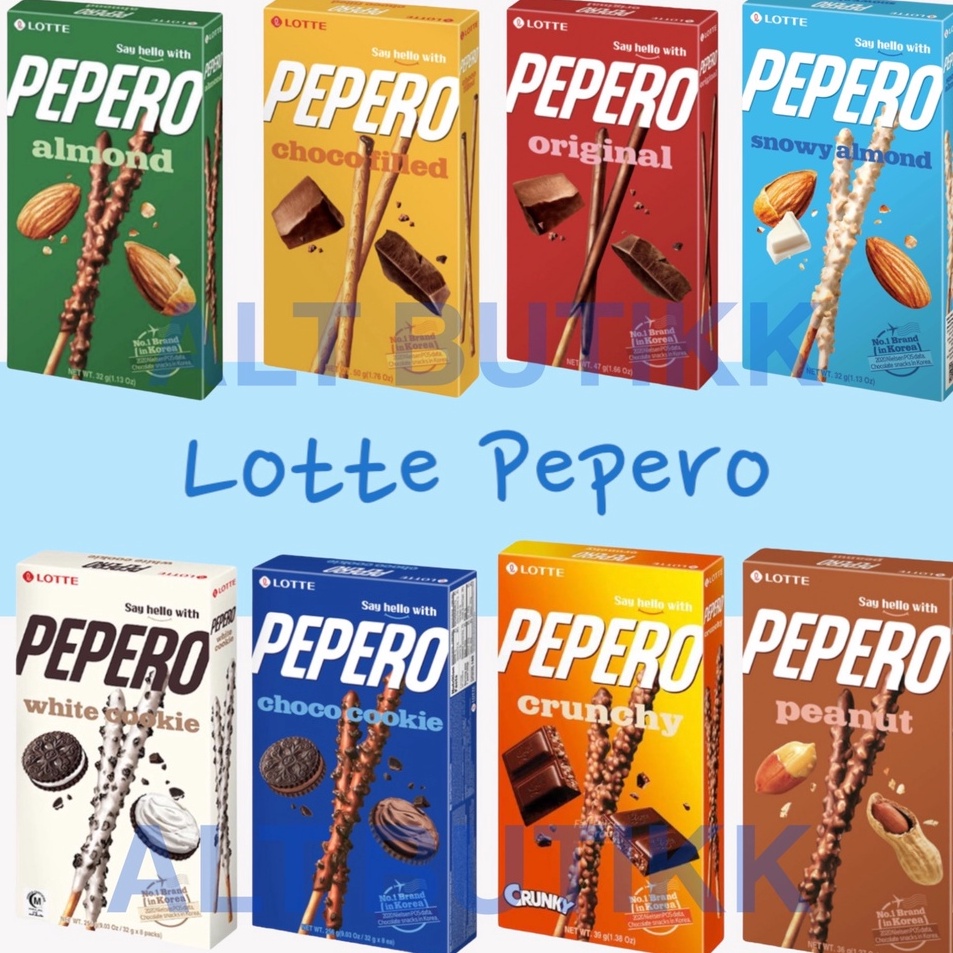 

Pesan Saja LOTTE PEPERO ALL VARIANT CHOCO WHITE COOKIE ALMOND ORIGINAL PRODUCT OF KOREA