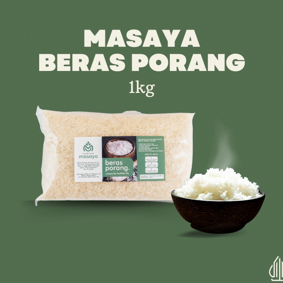 

Real produk 1kg MASAYA BERAS PORANG beras porang shirataki konjac diet health food