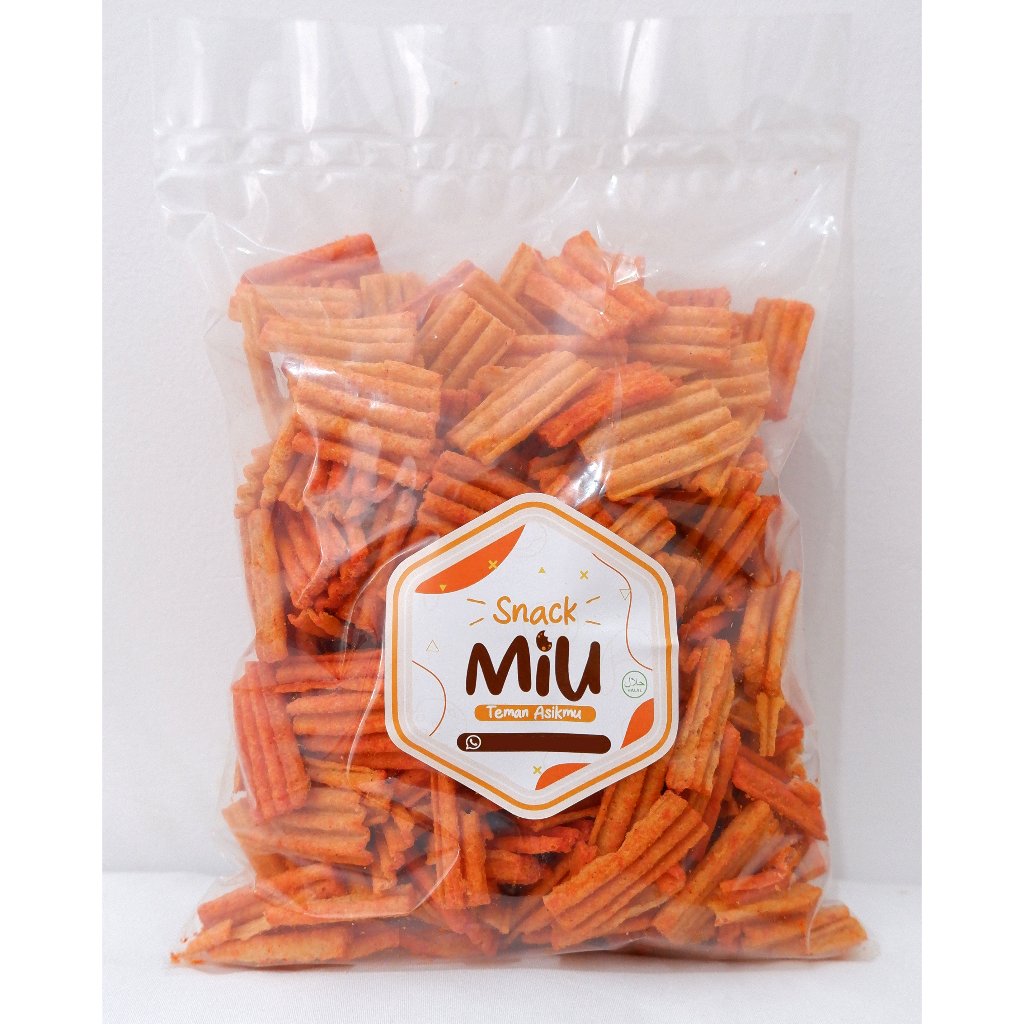 

Snack Miu - Keripik Kentang JaaFood Rasa Balado Pedas 250Gr