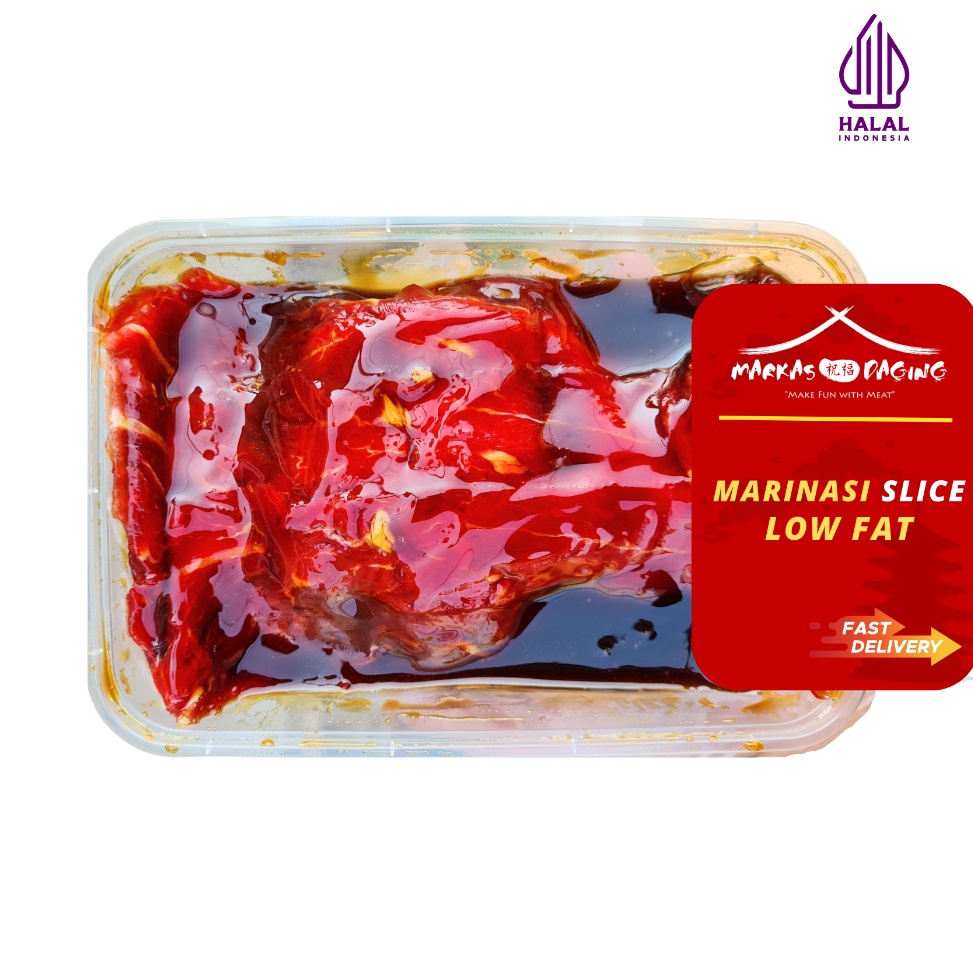 

Spesial Promo MARINASI LOWFAT slice beef daging sapi marinasi HALAL