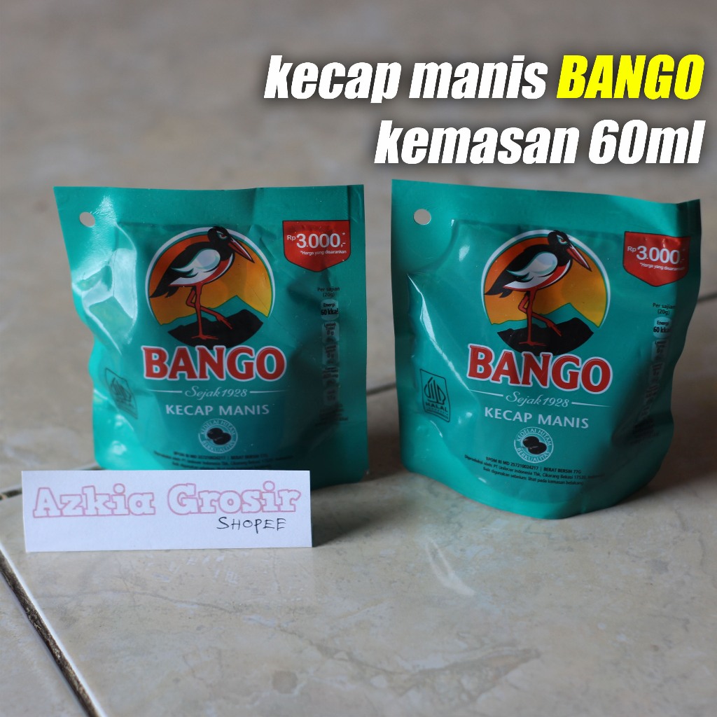 

Kecap Manis Bango Sachet Kemasan 60ml 3000an Refill Ecer