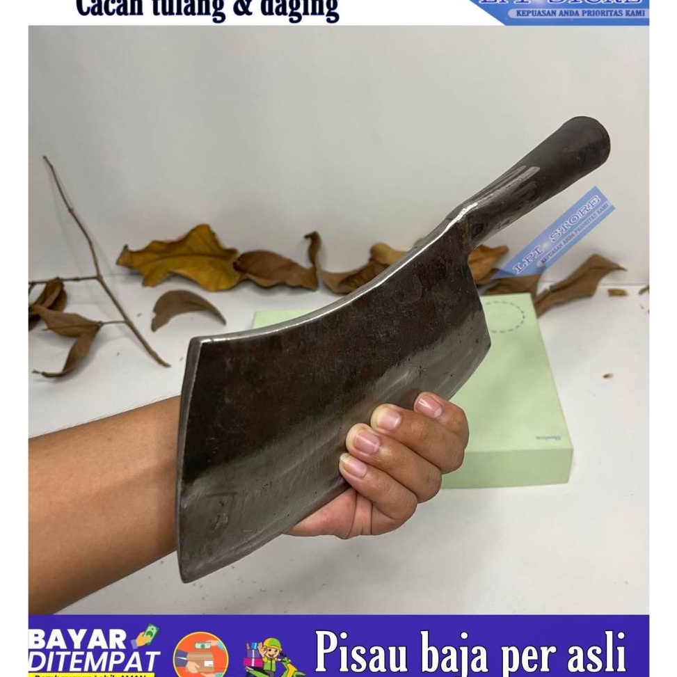 Hot Sell Pisau Cacah Cincang Daging Tulang Baja Per Pisau Penjual Daging Di pasar  Pisau Cacah Tulan