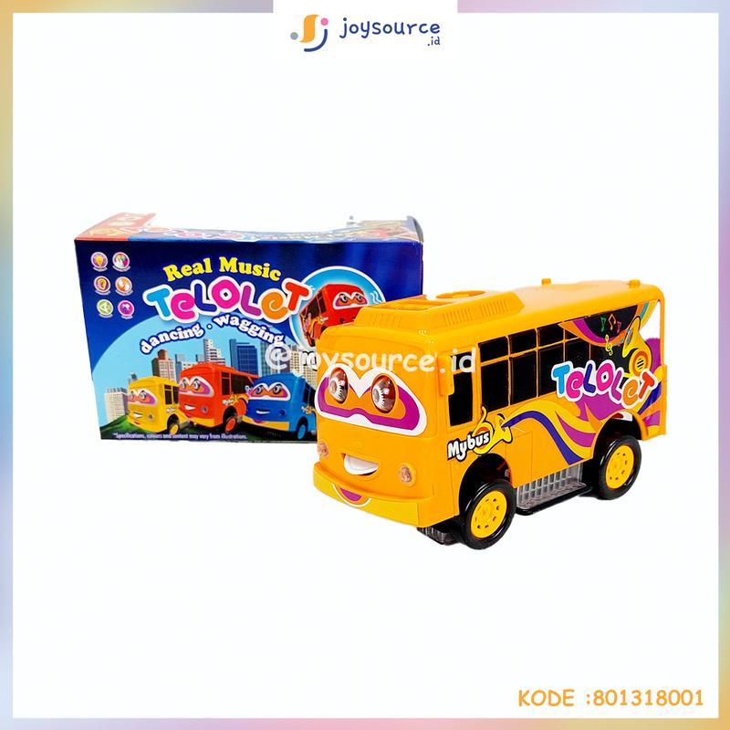 Mainan My Bus Telolet Dancing Music BP8001 I Mainan Anak Bus Dancing Tayo