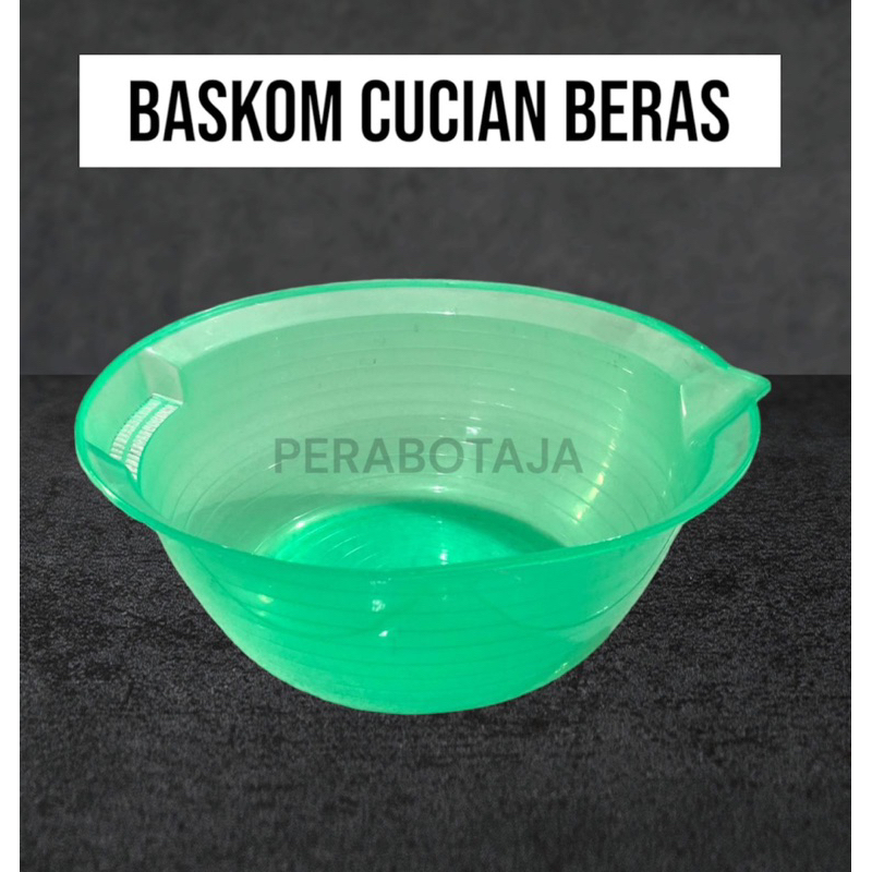 Wadah Baskom Cucian Beras Besar 26 cm / Tempat Cuci Beras Plastik PUP
