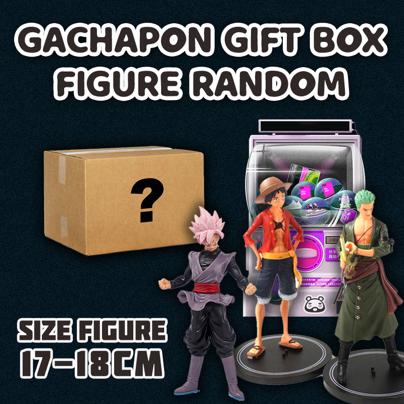 GACHA FIGURE ANIME RANDOM BOX ACTION FIGURE Gachapon Besar 17-18cm Random Mystery Box Bakawears