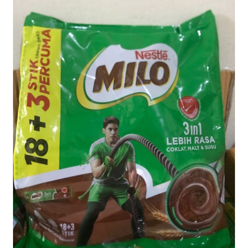 

Milo Malaysia 3in1 isi 21 sachet