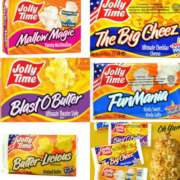 

Langsung pesan Jolly Time Popcorn Jolly Time Popcorn enak HALAL Popcorn murah