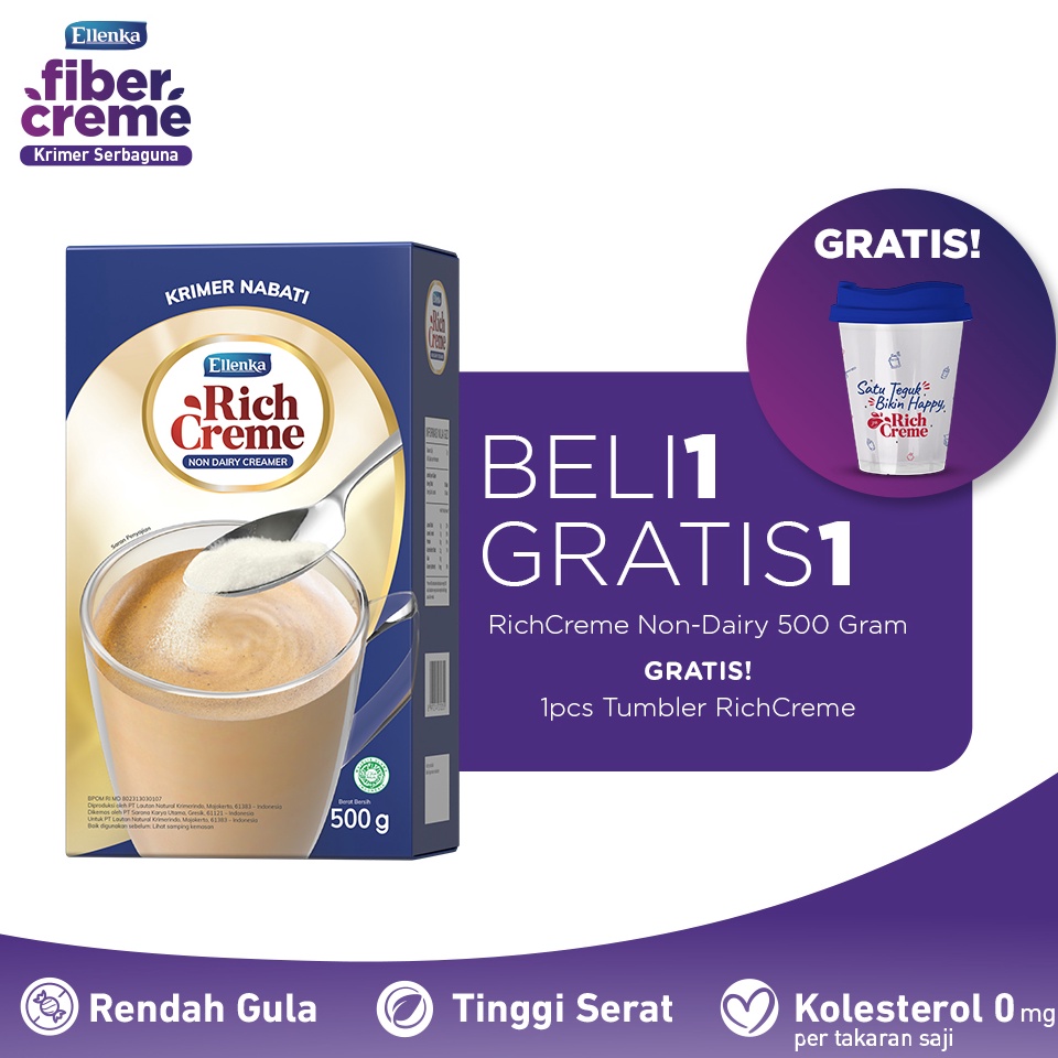 

Dijual RichCreme Non Dairy Creme 5 gr FREE Tumblr