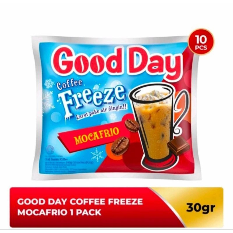 

1 rcg kopi good day coffee freeze mocafrio 10 sachet