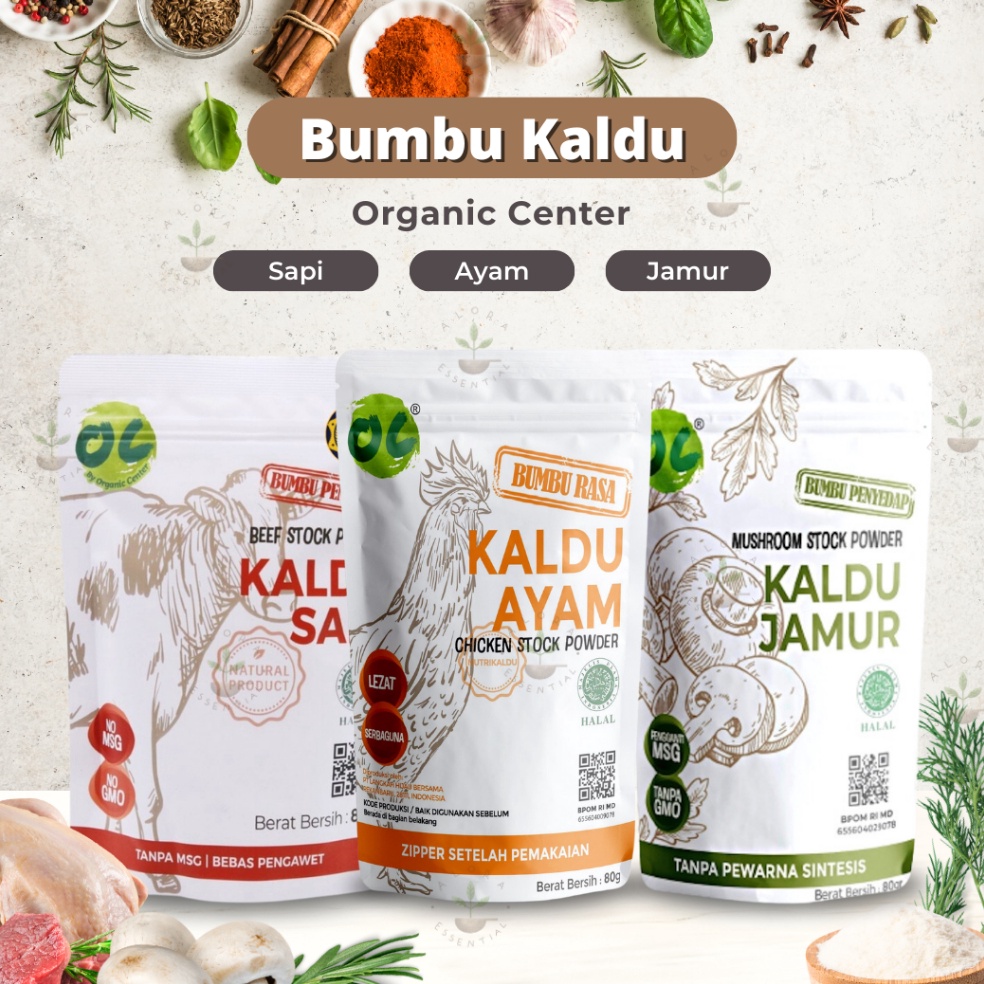 

Pesan Saja Organic Center Kaldu Ayam Non MSG 8Gr Chicken Stock by Titi Kamal