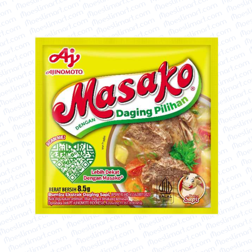 

Masako Bumbu Kaldu Penyedap Rasa Sapi 8.5 g