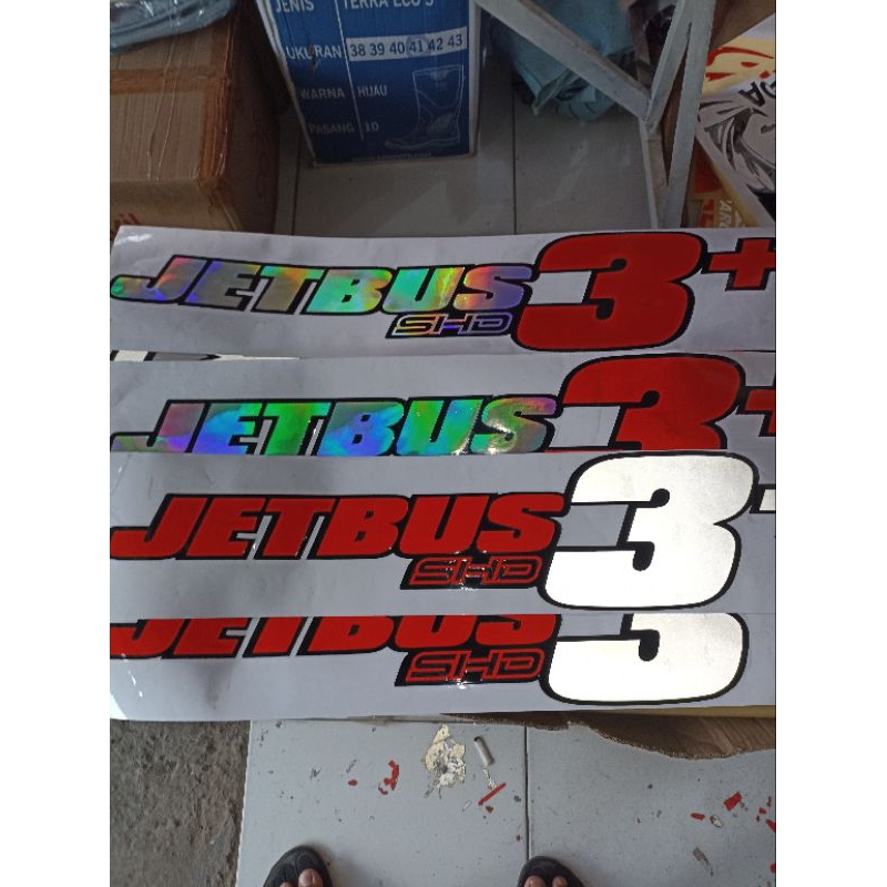 stiker cutting stiker JETBUS 3 stikermobil bahan nyala
