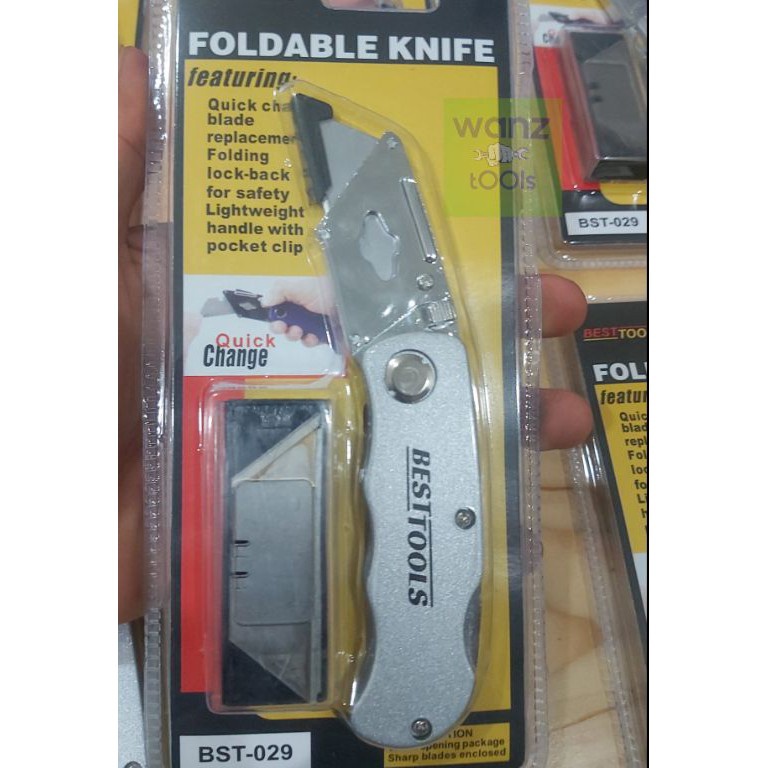 

KODE M2K7 Pisau Cutter Lipat Serbaguna Foldable Knife Utility Cardboard