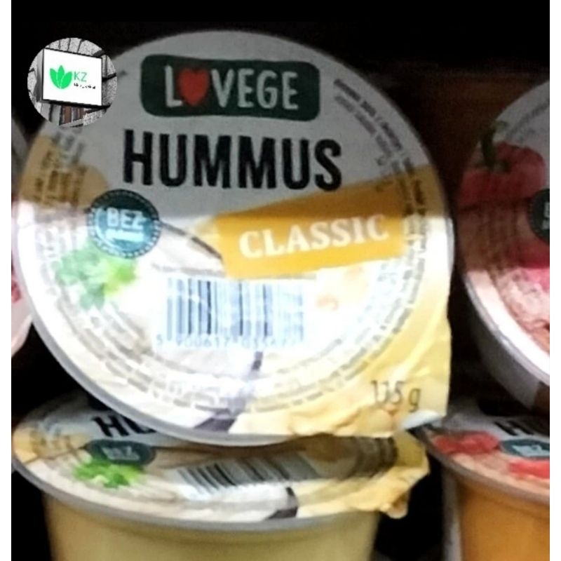 

Lovege hummus with classic, sun dried tomatoes, spicy 115g