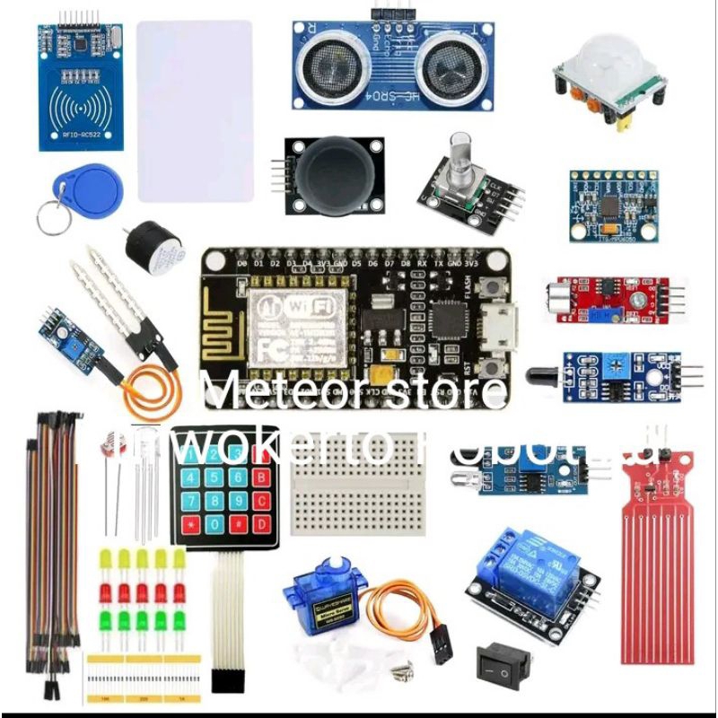 kit nodemcu esp 8266 wifi starter kit IOT esp8266 nodemcu basic pemula level 1