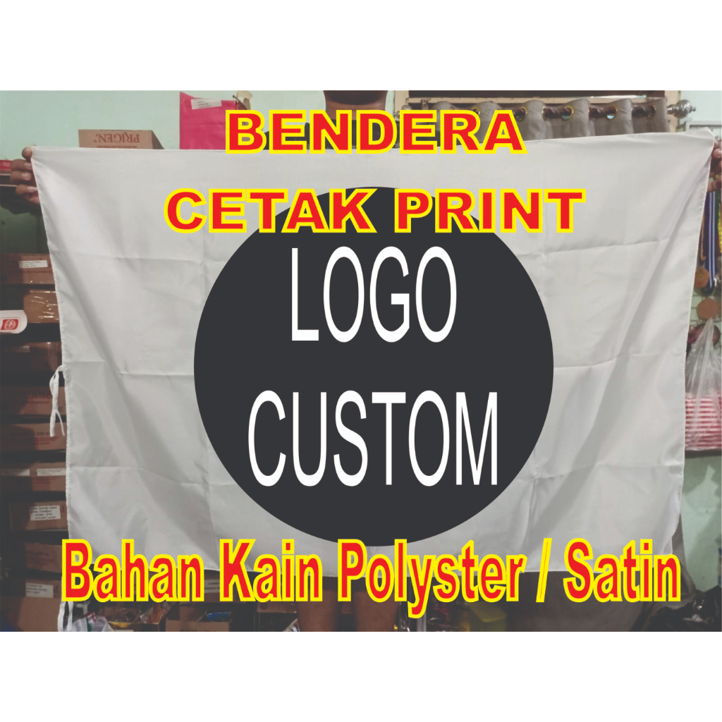 Custom Bendera Kecil Full Print