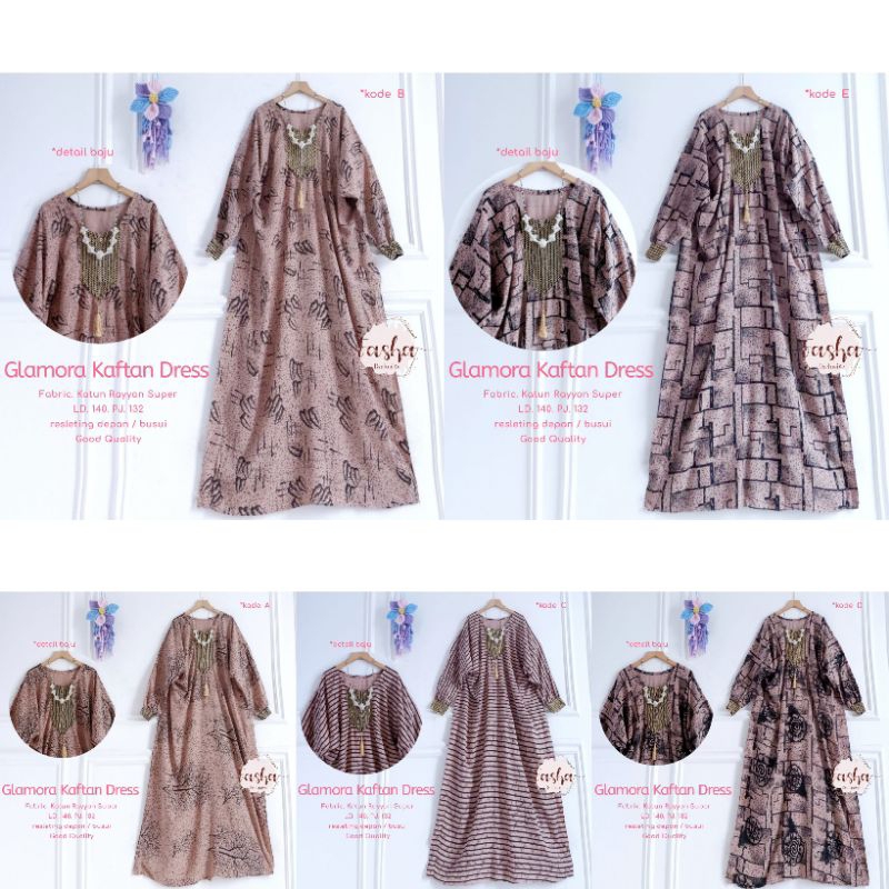 Glamora Kaftan Dress Gamis Jumbo Allsize Busui Premium Dior Silk Original Fasha Berlabel