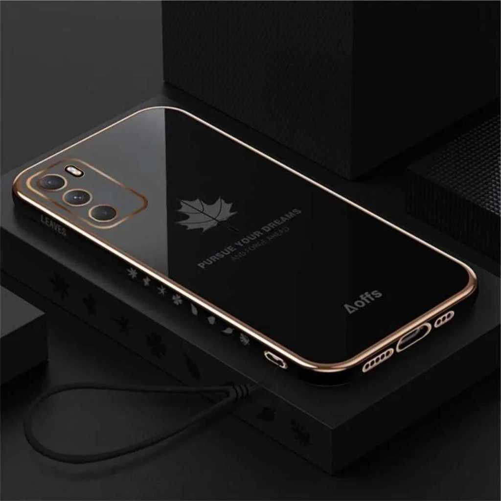 Case POCO M3 MAPLE Motif Daun FREE Tali Strap