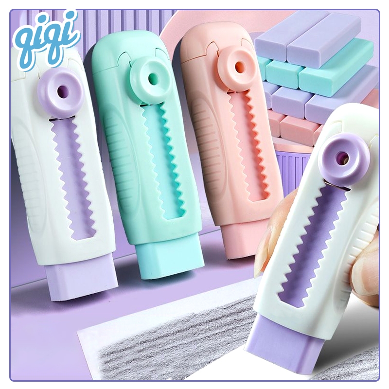 

Penghapus Mekanik Eraser Cute/penghapus lucu/penghapus aesthetic/suede eraser - Qiqi Treasure