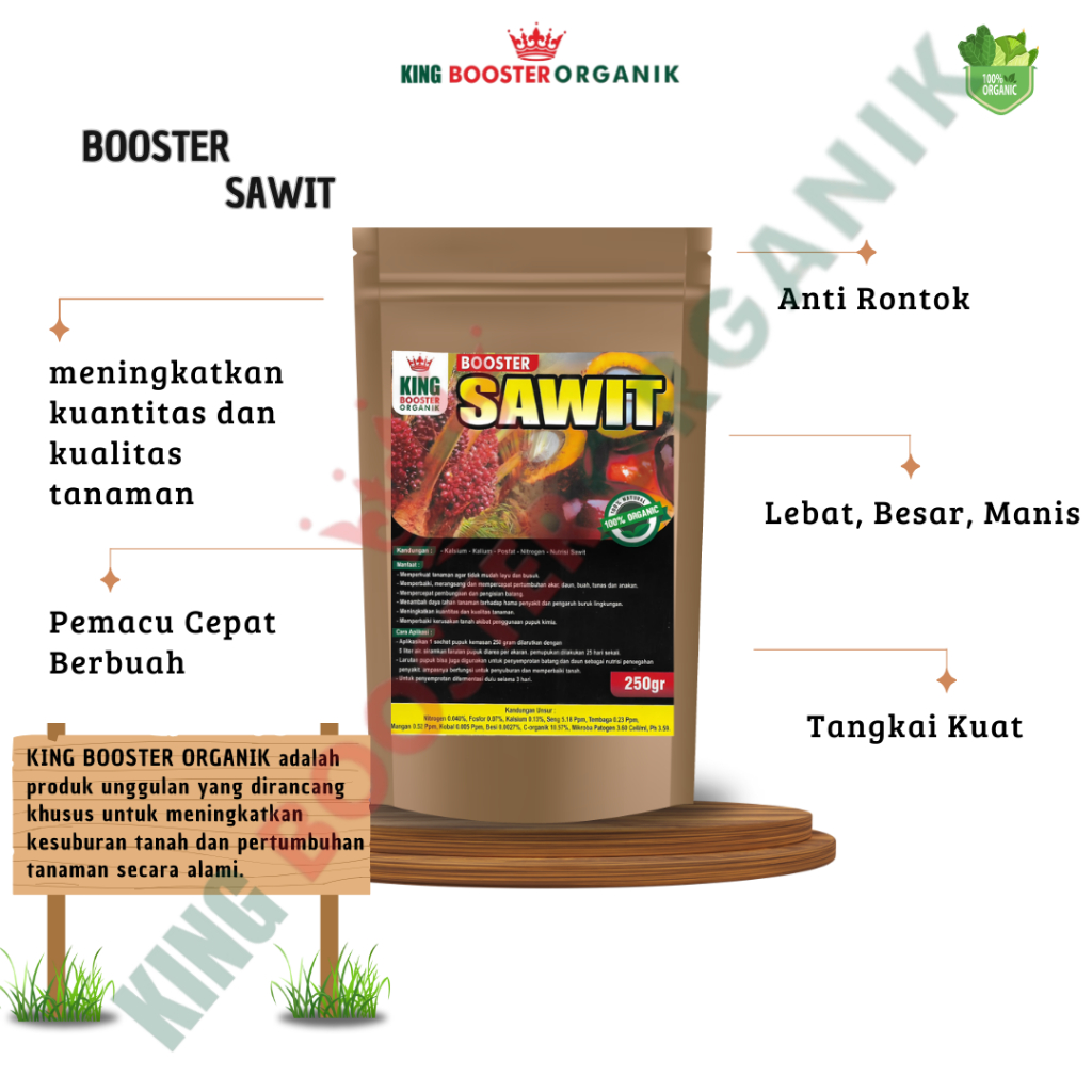 Pupuk Organik Booster Pelebat Tanaman Sawit Agar Cepat Berbuah Lebat Perangsang Terbaik Pupuk Sawit