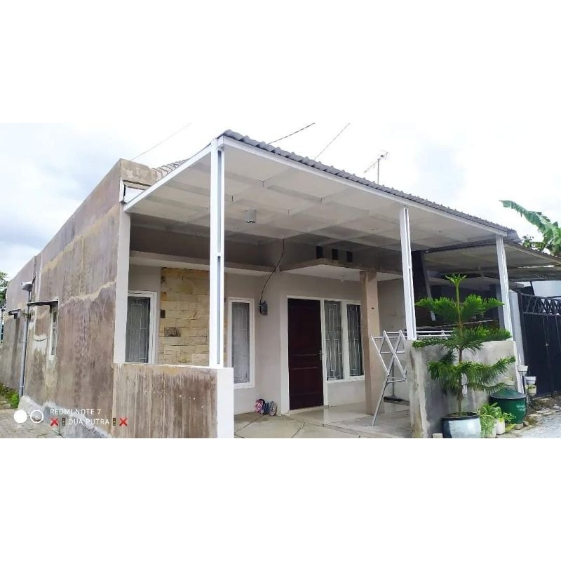 kanopi baja ringan warna + peredam atap spandek murah malang