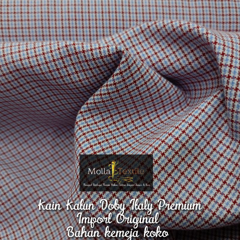 Kain Katun Doby Italy Premium Import Original Bahan Kemeja Koko