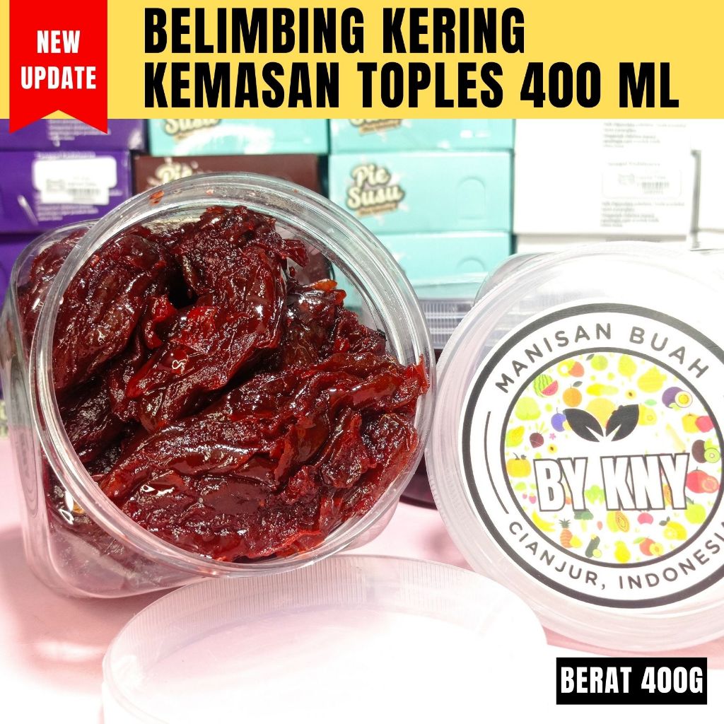 

BELIMBING KERING KEMASAN TOPLES 400 ML MANISAN BUAH KERING BY KNY