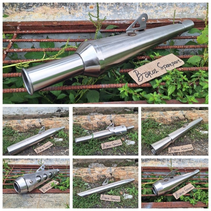 Knalpot Japstyle motor custom knalpot cutom japstyle stainles