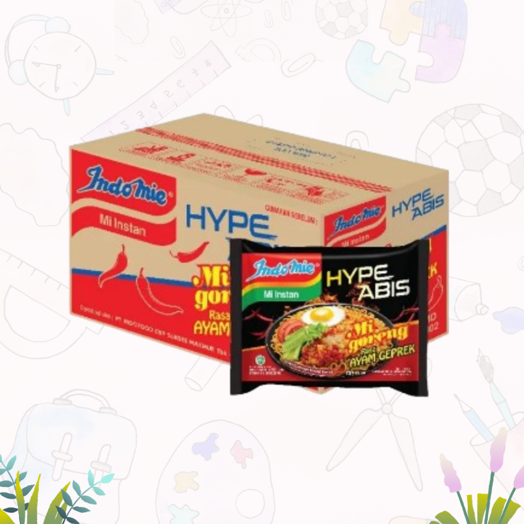 

1 KARTON INDOMIE MIE GORENG RASA AYAM GEPREK 85 GR