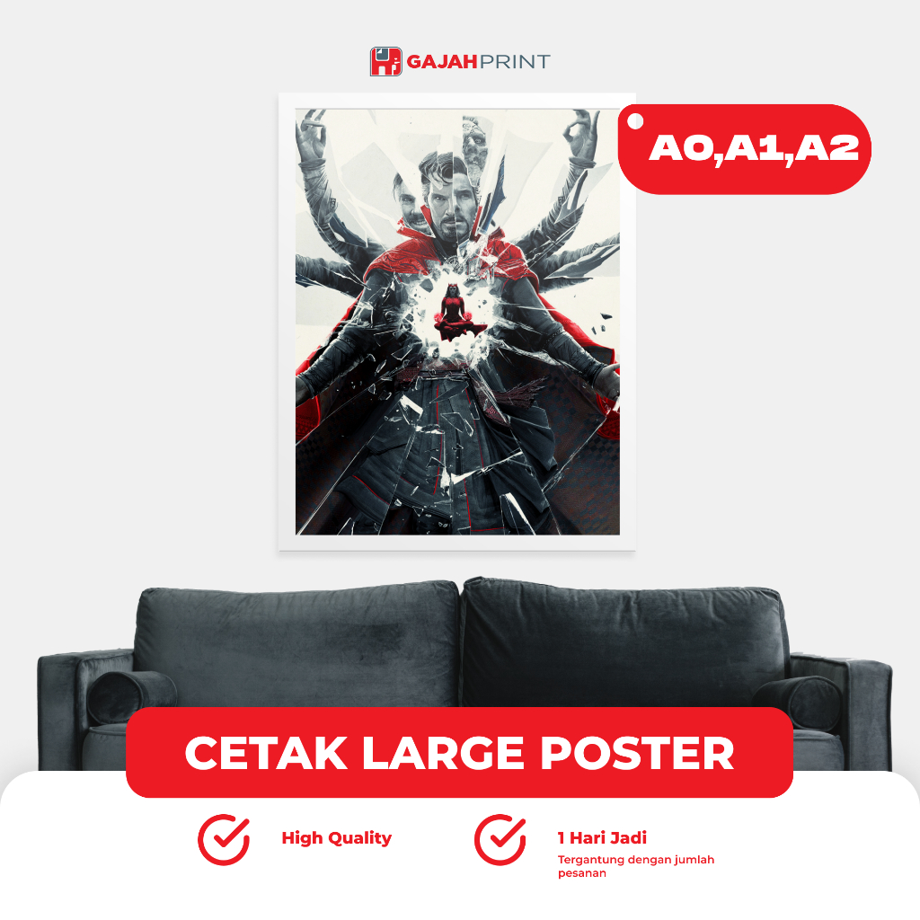Large Poster/ Cetak Poster A0 A1 A2 / Poster Ukuran Besar