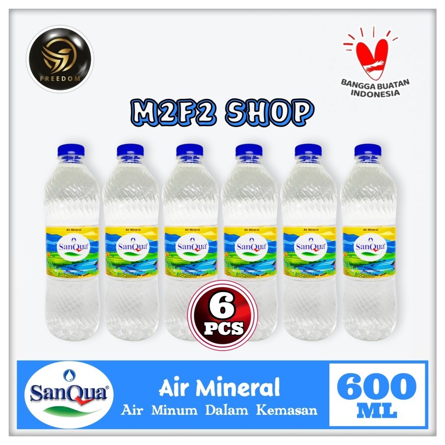 

Air Mineral Sanqua Tanggung Botol Pet - 600 ml (Kemasan 6 Pcs)