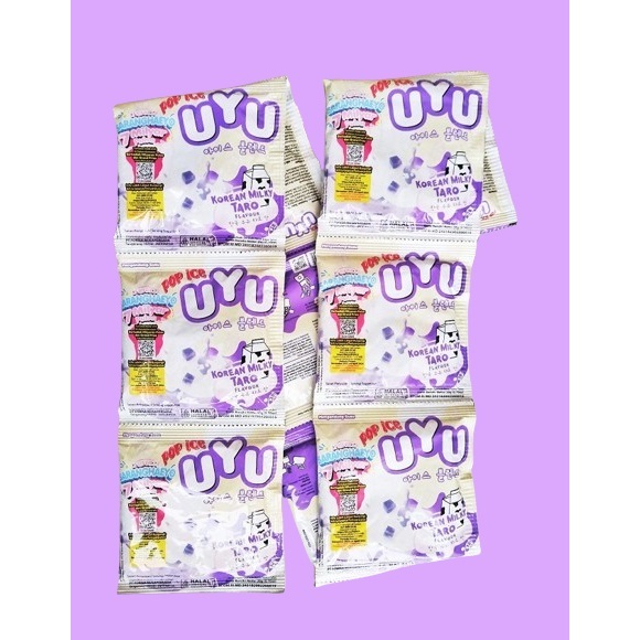 

POP ICE UYU Korean Milky Taro Minuman Bubuk Renceng [10 x 20 Gr]