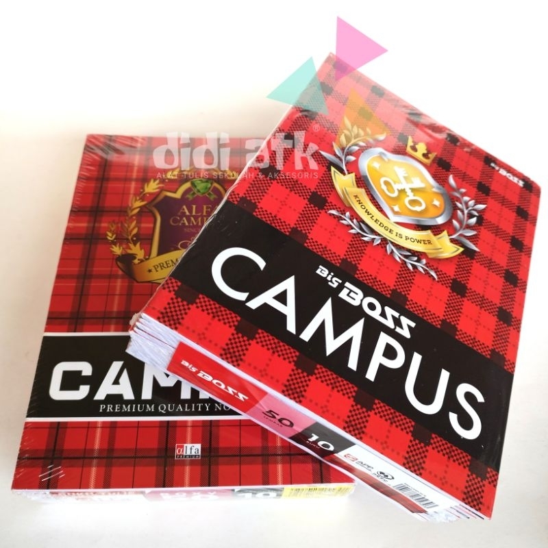 

Buku Tulis Boxy Maxi Campus 50 Lembar 1 Pak Isi 10 Buku