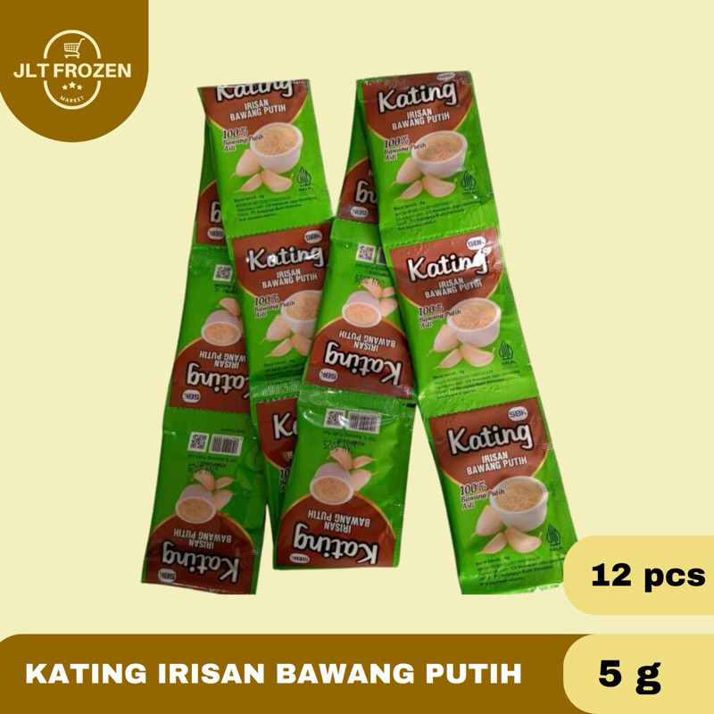 

Kating Irisan Bawang Putih 100% Asli Bawang Putih Iris RENCENG - 6g / 12pcs