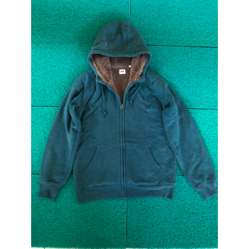 Sherpa uniqlo hijau botol