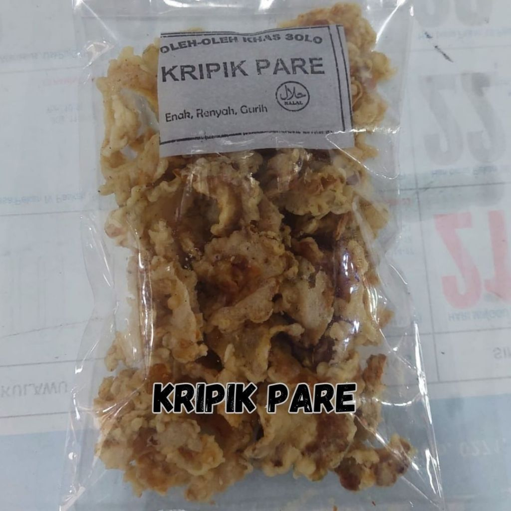 

Kripik Pare Enak Renyah Kualitas Rasa Premium Fresh Baru Packing Aman Murah Oleh Oleh Khas Solo COD - 100 Gram