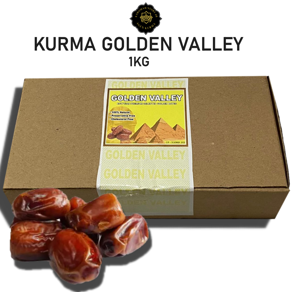 

KURMA GOLDEN VALLEY[1KG]/kurma mesir golden premium [KEMASAN DUS COKLAT]