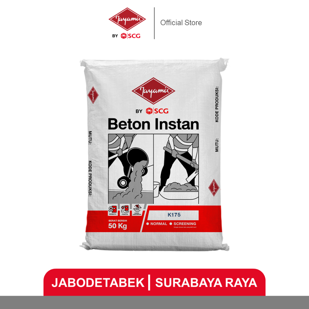 Jayamix by SCG Beton Instan K175 Free Ongkir [≥ 41 Sak]