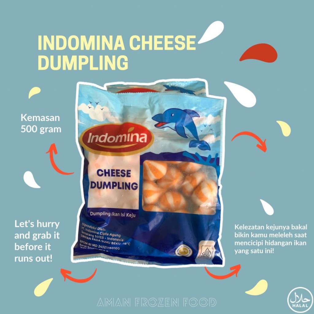 

Indomina Cheese Dumpling 500gr