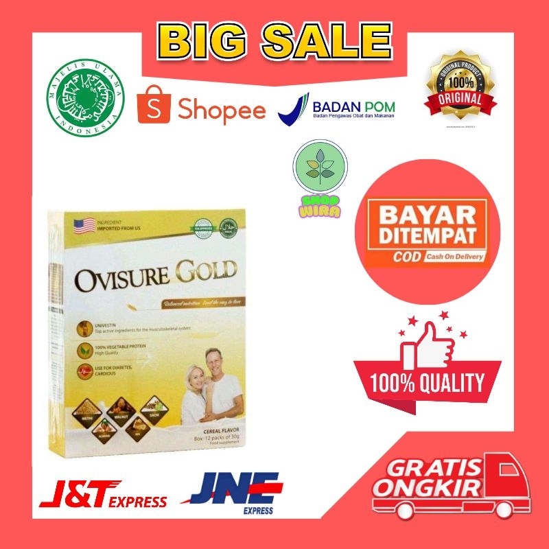 

OVISURE GOLD SUSU BPOM, Susu Ovisure Gold Membantu Kerusakan Tulang Original.