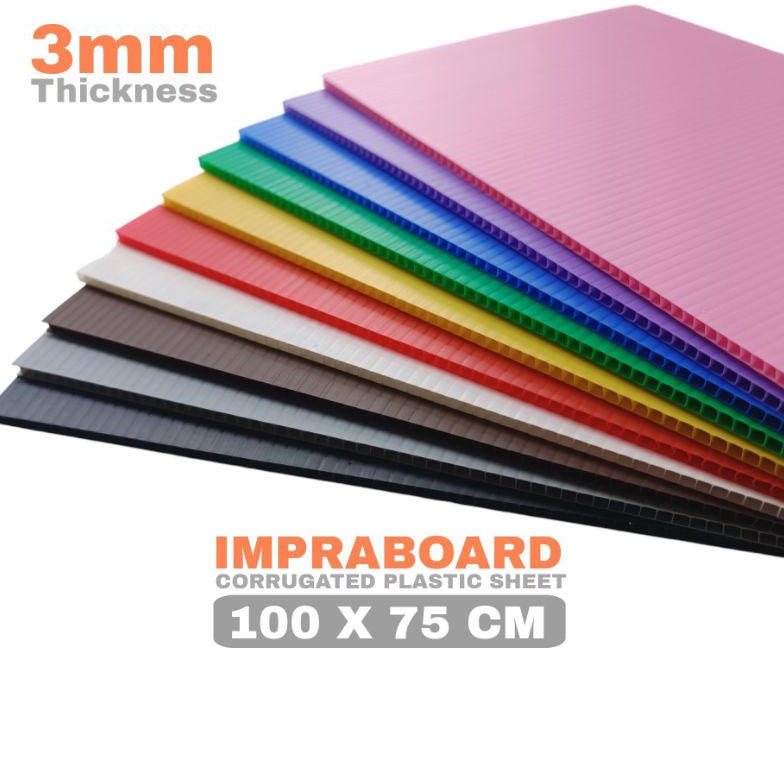 

ART U24O Infraboard Impraboard 3mm 1x75 cm 75x1 cm 1 x 75 cm PP Board Art Board Karton Plastik Imfraboard