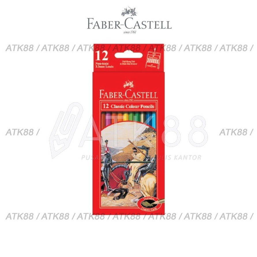 

ART M46V Pensil Warna FaberCastell 12 Classic Colour Pencils 115852