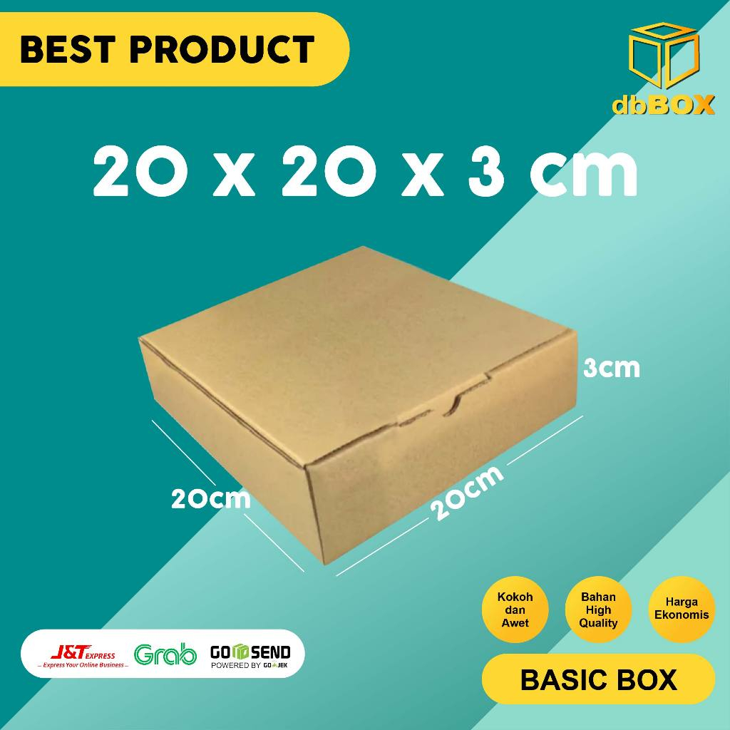 

( 10 Pcs ) Kardus uk. 20x20x3 cm...Die Cut untuk kotak Aksesoris dll, model box pizza