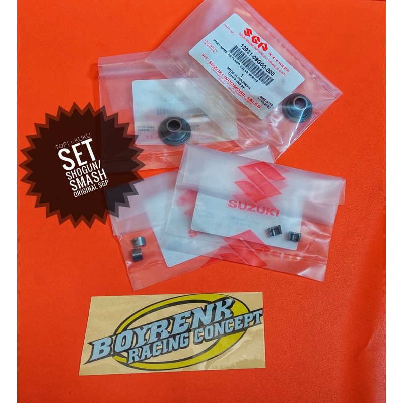 KLEP TOPI KUKU KLEP RETAINER KLEP SMASH SHOGUN GENUINE SUZUKI SGP_ BOYRENK RACING CONCEPT