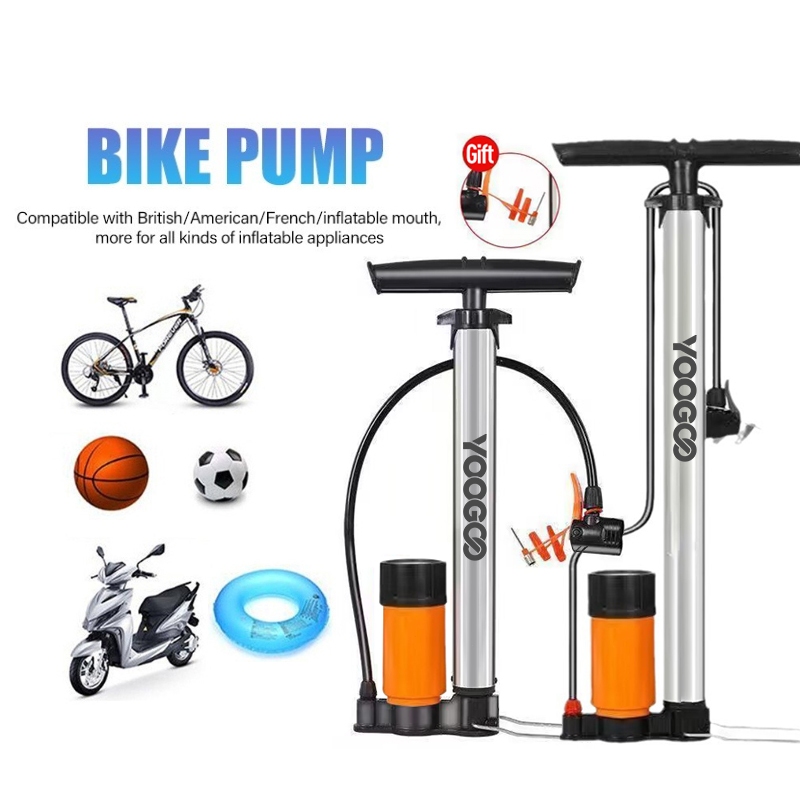 Pompa Angin Besi Tahan Karat High Pressure Pompa Angin Portable Bicycle/Motorcycle/Basketball/Car Se