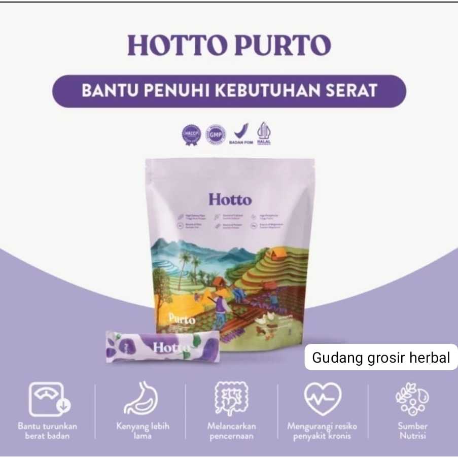 

Hotto Purto Multigrain Minuman Serbuk Sereal Ubi Ungu 16 sachet