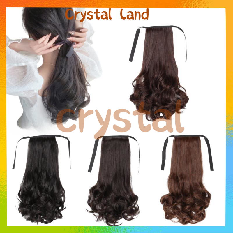 Wig Ponytail Anak / Jepit Rambut Palsu Halus Dan Panjang 38Cm / Rambut Palsu Extension Hair Clip Pon